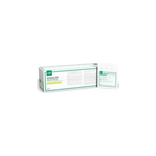 Medline - Sensicare - Msg6360 - Neoprene Surgical Glove Size 6 Sterile Polychloroprene Standard Cuff Length Smooth Light Brown Chemo Tested