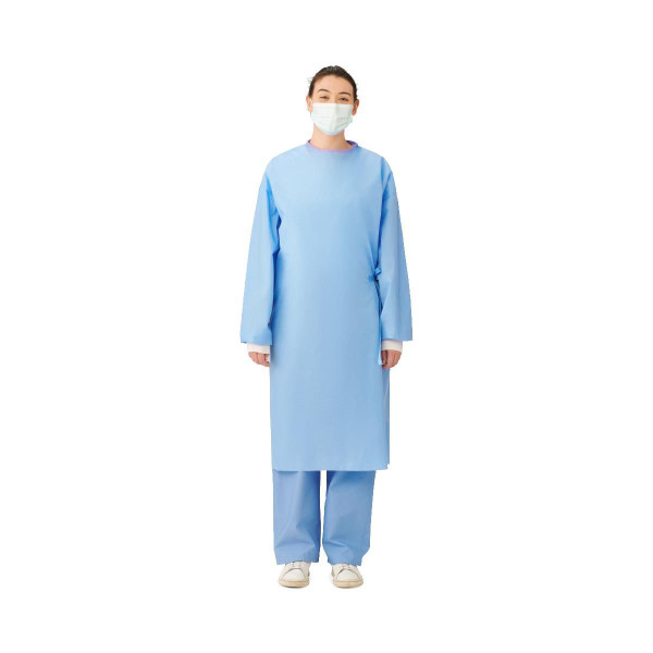 Medline - Sirus - Dynjp2001S - Non - Reinforced Surgical Gown With Towel Large Blue Sterile Aami Level 3 Disposable