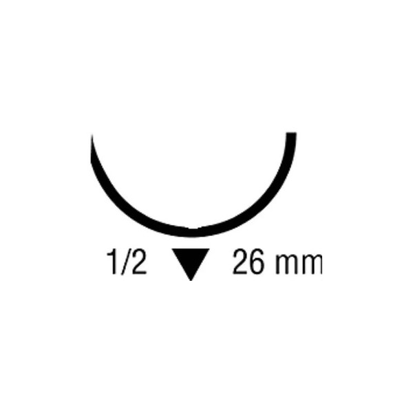 Medtronic - Cg-415 - Absorbable Suture With Needle Chromic Gut Gs - 10 1/2 Circle Reverse Cutting Size 3 - 0