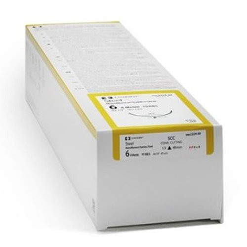 Medtronic - Covidien - 88862407-63 - 8886240763 - Suture, Steel Mono 0 18 No Ndl