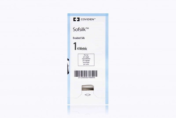 Medtronic - Sofsilk - S-197 - Mitg - Nonabsorbable Suture Without Needle Silk Braided Size 1