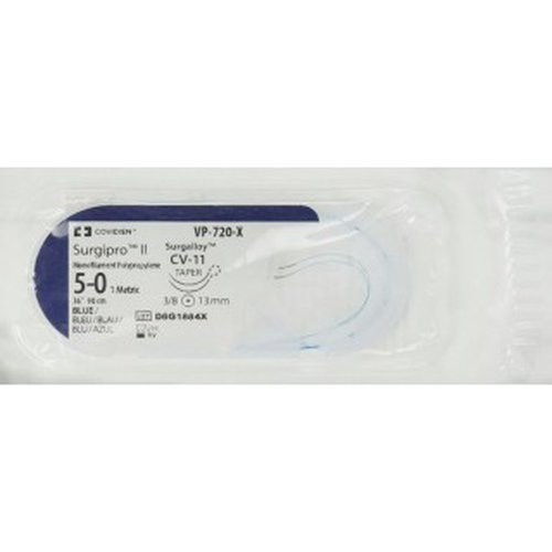 Medtronic - Surgipro Ii - Vpf-720-X - Vpf720X - Suture, Blu 5 - 0 36 Cvf11