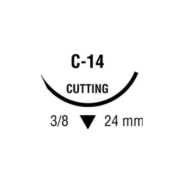 Medtronic - Ti-Cron - 88863065-51 - 8886306551 - Suture, Ticron 2 - 0 Blu 36 C - 14