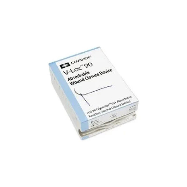 Medtronic - V-Loc 180 Wound Closure Device - Vlocm0315 - 90 Suture, Taper Point, Size 2 - 0, 12", Violet, Needle Gs - 21