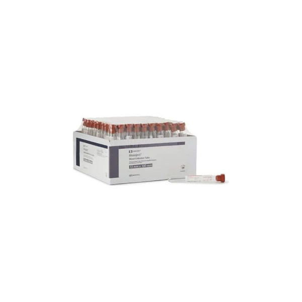 Medtronic / Covidien - 8881301512 - Standard Blood Collection Tube, 13 X 100, 7ml, Silicone Coated Stopper, 1000/Cs