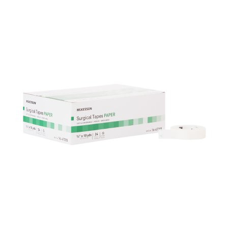 Mckesson - 16-47305 - Medical Tape White 1/2 Inch X 10 Yard Paper Nonsterile