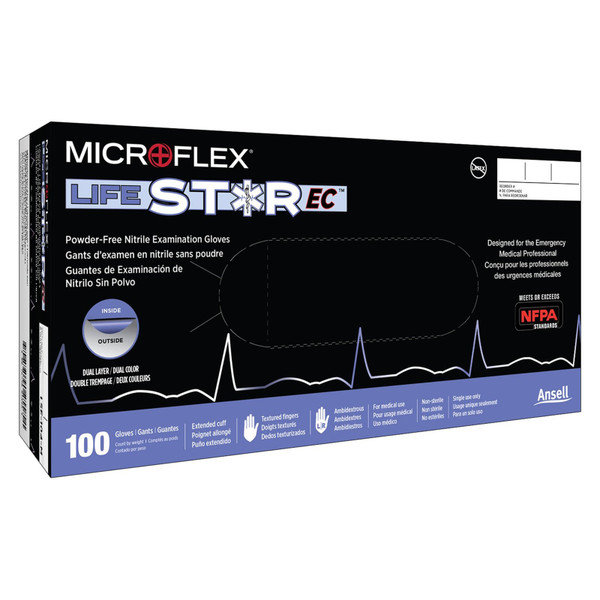 Microflex - Lifestar Ec - Lse104S - Glove, Exam Ntrl Sm N/S Extcf