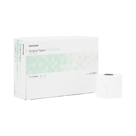 Mckesson - 16-47520 - Waterproof Medical Tape White 2 Inch X 10 Yard Adhesive Nonsterile