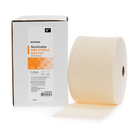 Mckesson - 16-4B-650 - Bias Cut Stockinette Cotton 6 Inch X 50 Yard Size 2 Beige Nonsterile