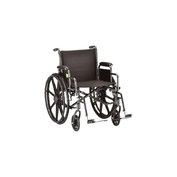 Nova Ortho-Med - 5200S - Wheelchair - 20In With Detachable Desk Arm & Swing Away Footrest