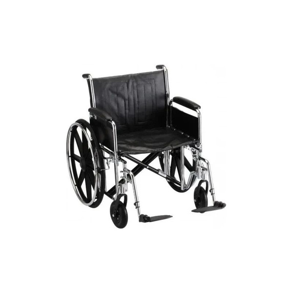 Nova Ortho-Med - 5221se - Wheelchair- 22in. With Detachable Full Arm & Elevating Leg Rests