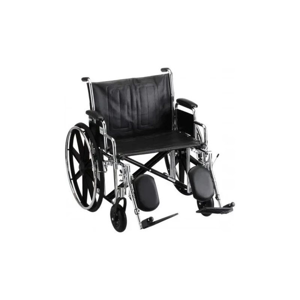 Nova Ortho-Med - 5240Se - Wheelchair - 24In Standard With Detachable Desk Arm & Elevating Leg Rests