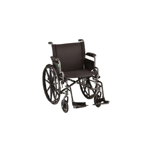 Nova Ortho-Med - 7200L - Wheelchair - 20In Lightweight With Flip Back Desk Arm & Swing Away Footrest
