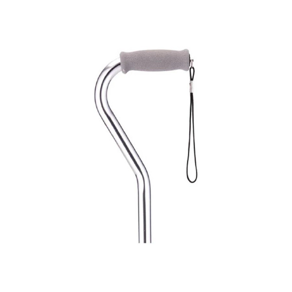 Nova Ortho-Med - Designer Canes - 1060si - Aluminum Cane Offset Handle W/ Strap