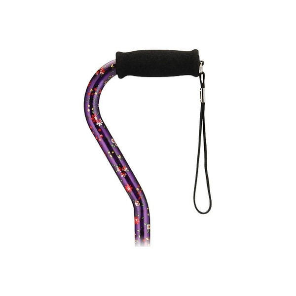 Nova Ortho-Med - Designer Canes - 1070Pb - Cane Offset With Strap - Bliss