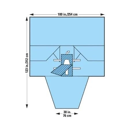 O&M Halyard - 89224 - 48804 - Drape, Lap/Pelviscopy W/Leggings