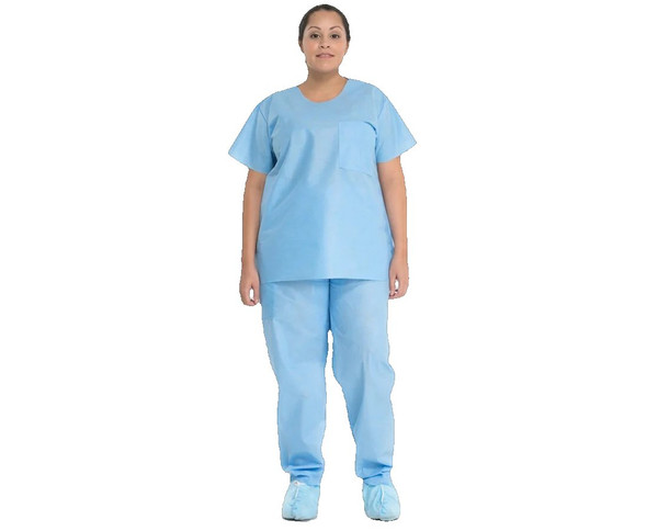 O&M Halyard - 69713 - Pants, Scrub Blu Xlg Kimclk