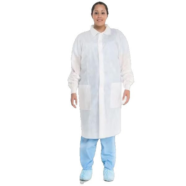 O&M Halyard - Basic American Medical - 10120 - Coat, Lab Wht Smkimclk