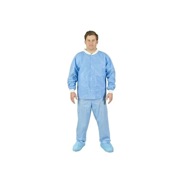 O&M Halyard - Health - 10335 - Coat, Lab Med Wt Sms W/Knit Collar & Cuffs