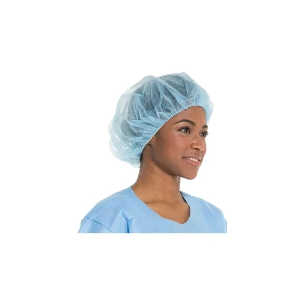 O&M Halyard - Health - 69801 - Cap, Bouffant Blu Lg