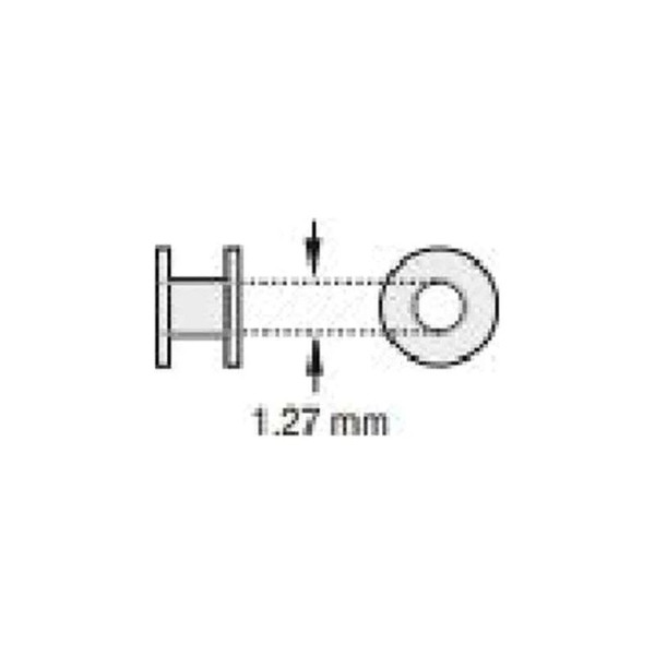 Olympus America - 70141080 - Ear Ventilation Tube Sheehy Collar Button 1.27 Mm Inner Diameter Pacific Coated Fluoroplastic White