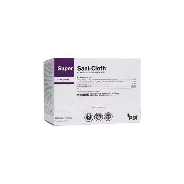 Pdi - Professional Disposables - H04082 - Super Sani - Cloth Packets - Large (55% Alcohol)