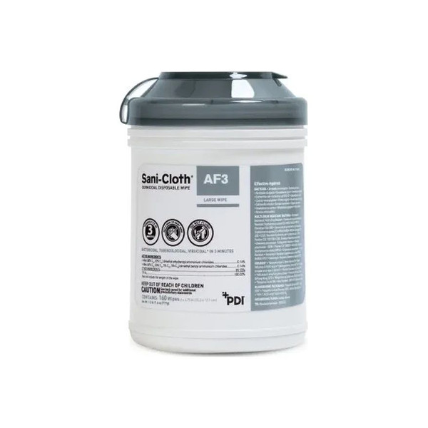 Pdi - Professional Disposables - Sani-Cloth Af3 - P13872 - Surface Disinfectant Cleaner Premoistened Germicidal Manual Pull Wipe 160 Count Canister Mild Scent Nonsterile