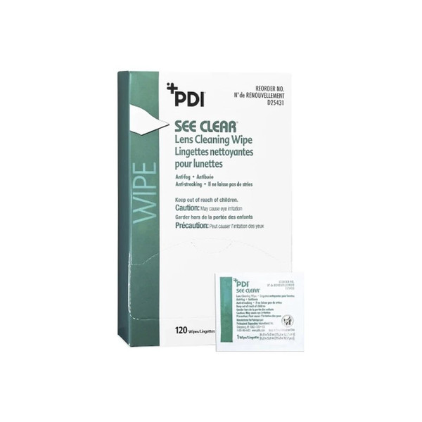 Pdi - Professional Disposables - See Clear - D25431 - Lens Cleaning Wipe