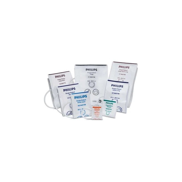Phillips - Philips - 989803148011 - Single Patient Use Blood Pressure Cuff 14 To 21.5 Cm Arm Cloth Fabric Child
