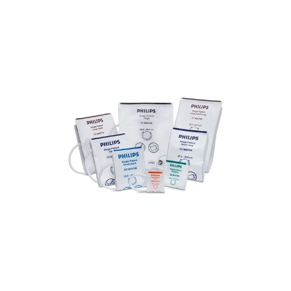 Phillips - Philips - 989803148031 - Single Patient Use Blood Pressure Cuff 27.5 To 36 Cm Leg Cloth Fabric Adult