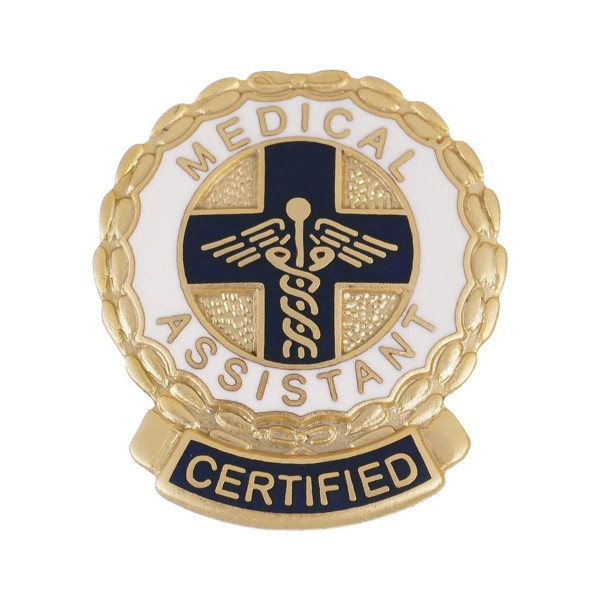 Prestige Medical - 1074 - Cloisonn&Eacute; Emblem Pins - Certified Assistant (Wreath)