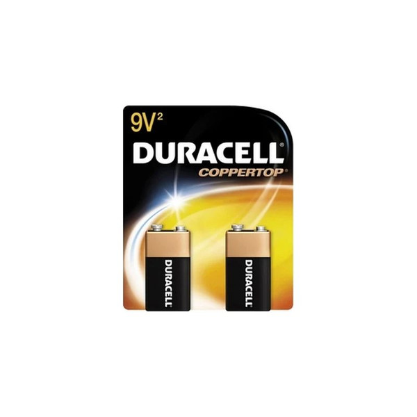Procter & Gamble - Duracell - 04133321601 - Coppertop Alkaline Battery 9V Cell Disposable 2 Pack