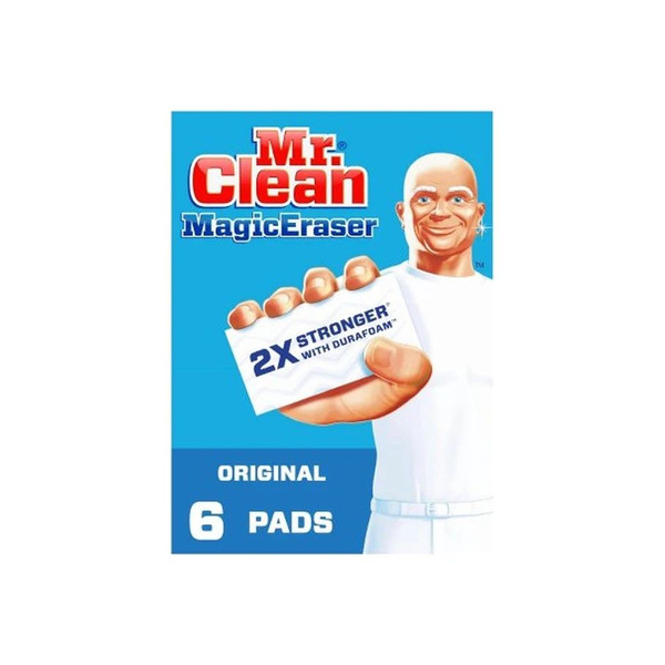 Rj Schinner - Mr. Clean Magic Eraser Original - 79009 - Co - Cleaning Pad White Nonsterile Melamine Foam 1 X 2 - 3/10 4 - 3/5 Inch Reusable