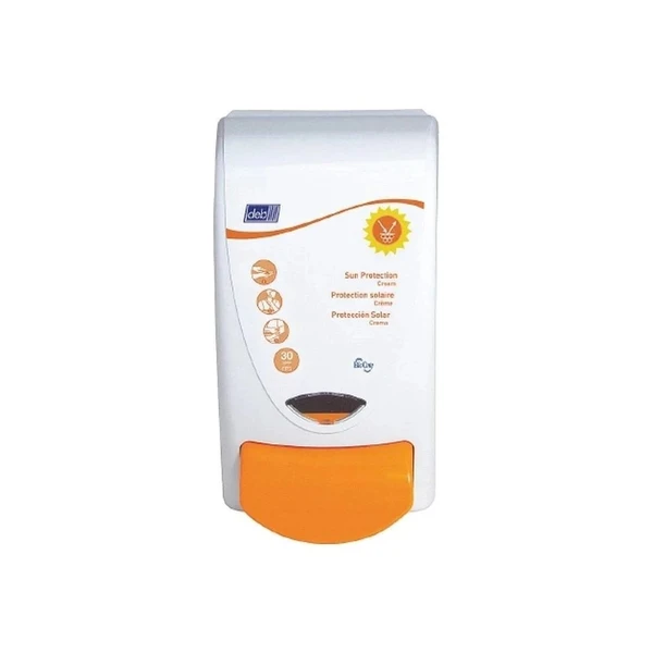 Rj Schinner - Scj Professional Protect - Sun1Lds - Co - Sunscreen Dispenser White Plastic Manual Push 1 Liter Wall Mount