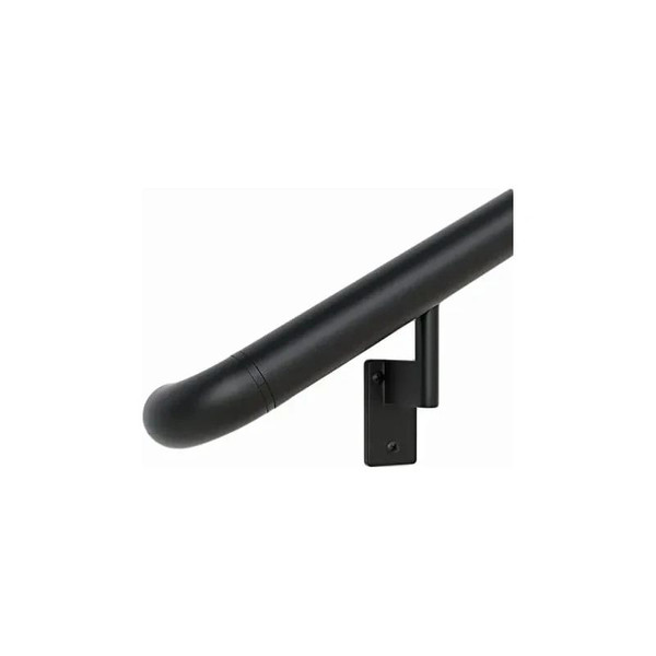 Roll-A-Ramp - 4040-15 - Anodized Aluminum Handrails - Style 1 Straight Ends (Rails Have 90 Degree Covers Approx Foot Less Than Length) 15' Handrail.Fits Length:17'