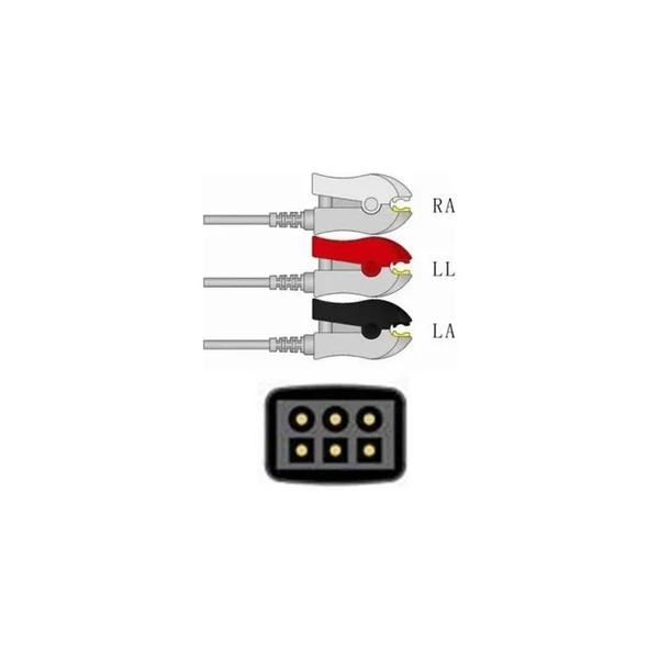 Sage Services Group - L05-03-29P - Ecg Leadset 3 Lead, Grabber, 0.9M