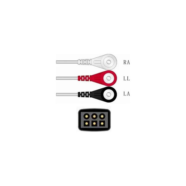 Sage Services Group - L05-03-29S - Ecg Leadset 3 Lead, Snap, 0.9M