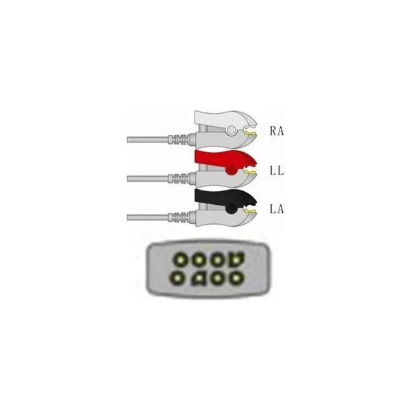 Sage Services Group - L07-03-29P - Ecg Leadset 3 Lead, Grabber, 0.9M