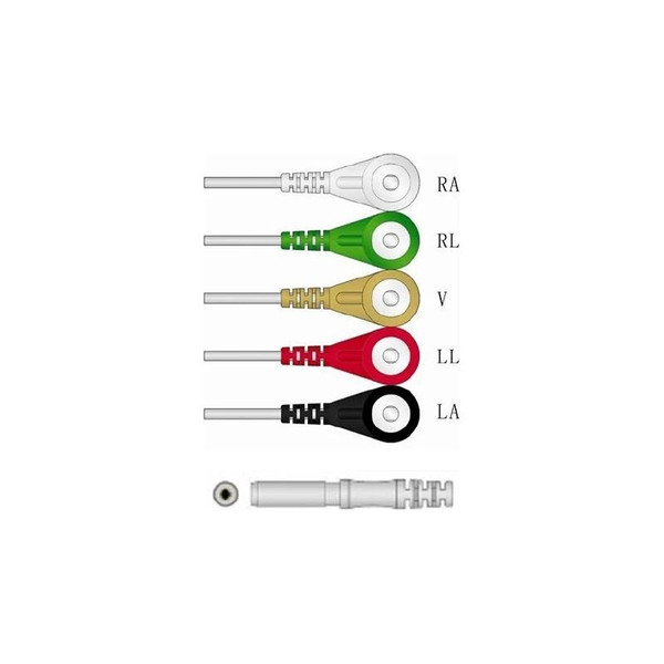 Sage Services Group - L11-05-29S - Ecg Leadset Din 5 - Lead, Snap, Unshielded, 0.9M