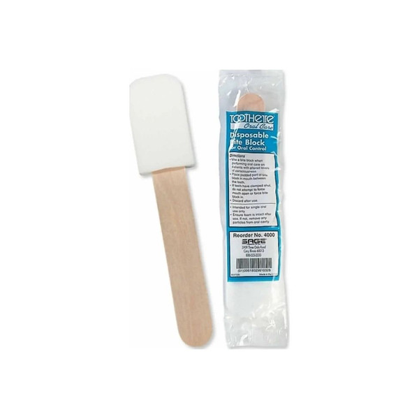 Sage Services Group - Toothette - 4000 - Products - Bite Block / Tongue Depressor Plastic Disposable