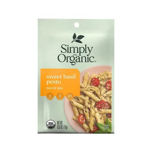 Simply Organic - 18542 - Sweet Basil Pesto Seasoning Mix