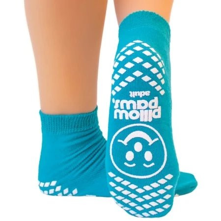 Pbe - Principle Business - Pillow Paws - 1096 - Slipper, Sock Pillow Paws Adult Teal 