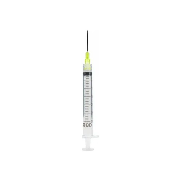 Supreme Medical - Dynarex - 7001 - Syringe With Needle Luer Lock 3Cc 23G X 1