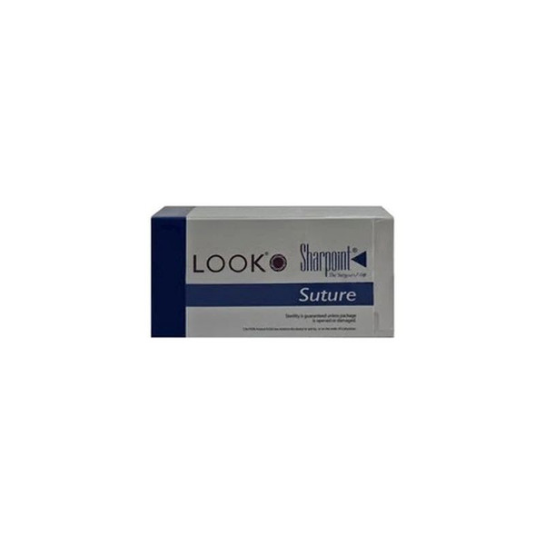 Surgical Specialties - Look - 787B - 4/0 Silk Suture Braided, C17, 3/8 Circle