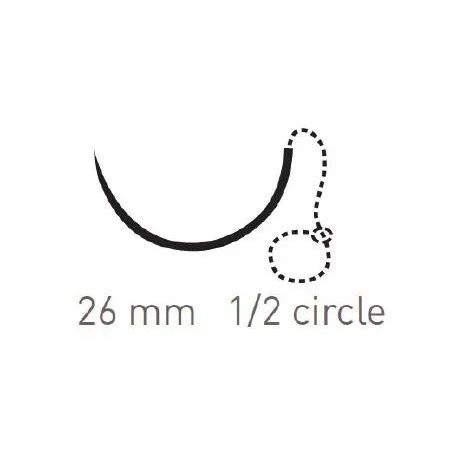 Surgical Specialties - Vlp2002 - Suture, Quill Poly 2 - 0 30Cm 26Mm Diamond Pnt 1/2 Cir