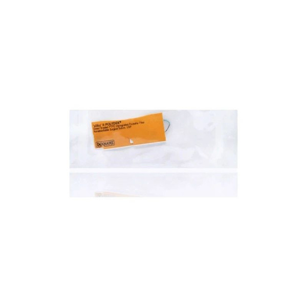 Teleflex - Deknatel Polydek - 6-692 - Medical - Nonabsorbable Suture With Needle Polyester Me - 2 1/2 Circle Reverse Cutting Size 4 - 0 Braided