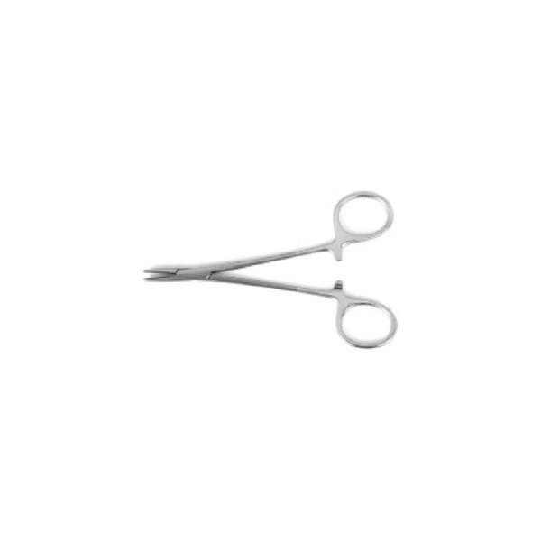 Teleflex - Pilling - 510325 - Medical - Needle Holder 4 - 3/4 Inch Length Straight Delicate Smooth Jaw Finger Ring Handle