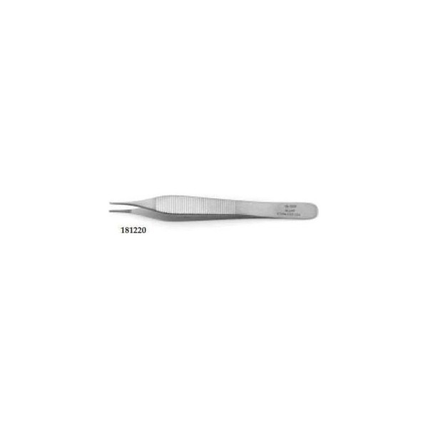 Teleflex - Weck - 181220 - Medical Dressing Forceps Pilling Adson 4 - 3/4 Inch Length Surgical Grade Stainless Steel Nonsterile Nonlocking Thumb Handle Straight Serrated Tips
