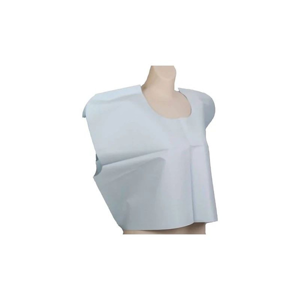 Tidi Products - 910517 - Exam Cape Blue X - Large Front / Back Opening Without Closure Unisex