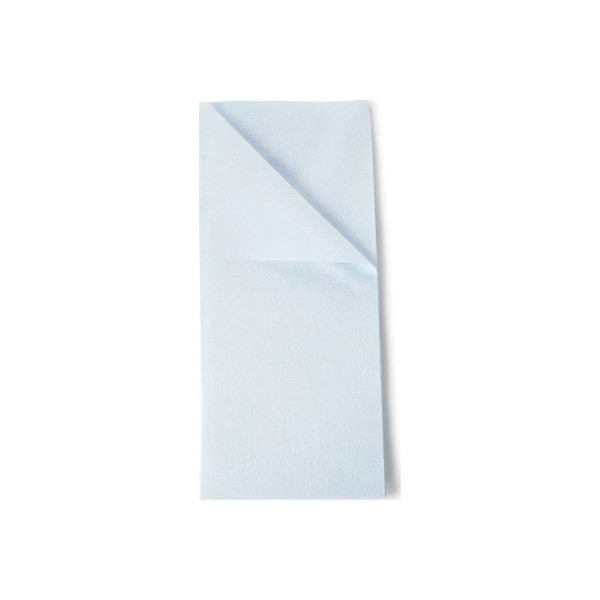 Tidi Products - Everyday - 980929 - Stretcher Sheet Flat 40 X 90 Inch Blue Tissue / Poly Disposable